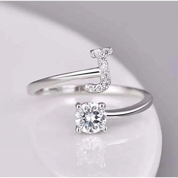 Initials Name Letter Ring - Picture 11 of 16